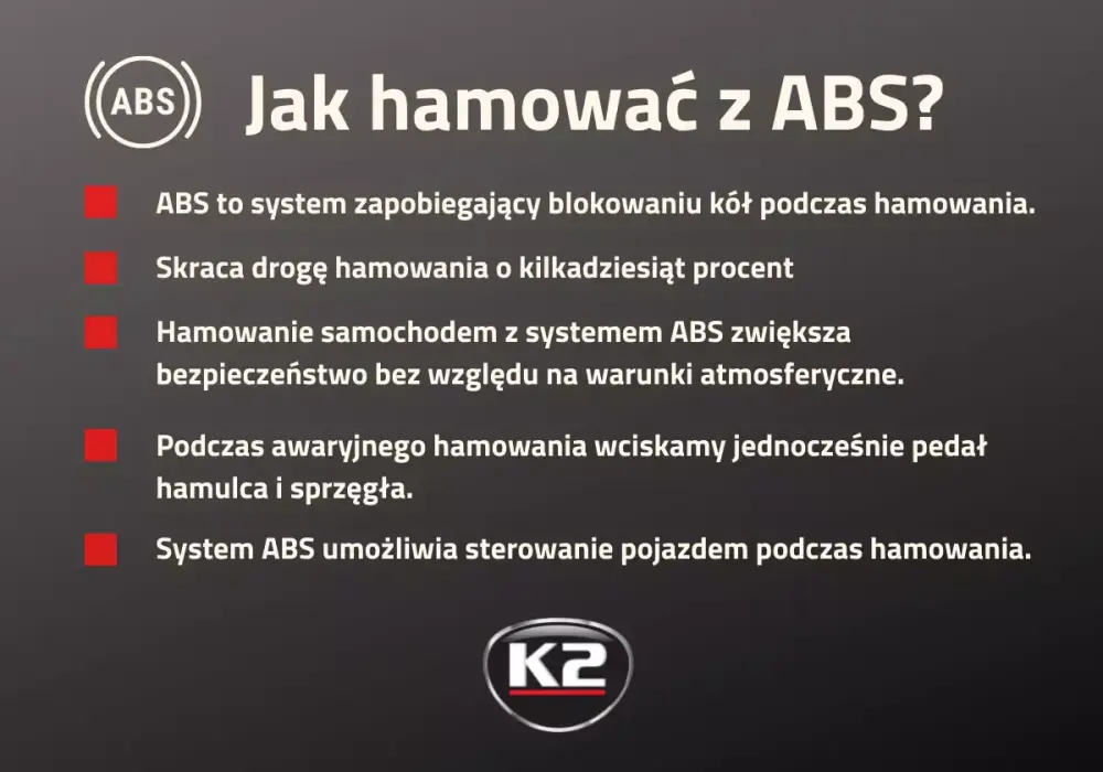 ABS - Jak działa? Kiedy pomaga, a kiedy wydłuża hamowanie?