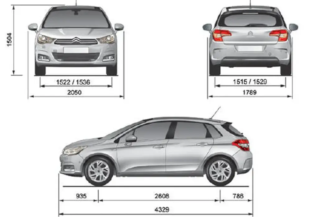 Citroën C4 - Wymiary, bagażnik i praktyczność na co dzień