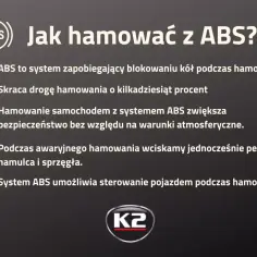 Jak hamować z ABS? System zapobiega blokowaniu kół, skraca drogę hamowania i zwiększa bezpieczeństwo. Podczas awaryjnego hamowania wciskaj pedał hamulca i sprzęgła. ABS pozwala sterować pojazdem.