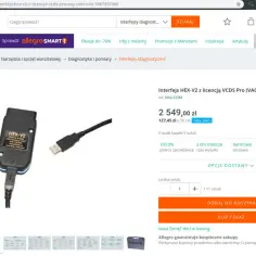 Interfejs HEX-V2 z licencją VCDS Pro (VAG COM USB) do diagnostyki samochodów. Idealny do programów VCDS.