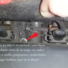 Opel: czy po zdjęciu zawleczki ramie się wyjmie, czy rozleci się przepustnica? P1113.