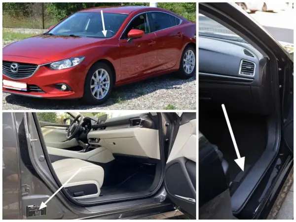 Mazda 6 gdzie podłożyć lewarek, aby uniknąć uszkodzeń pojazdu